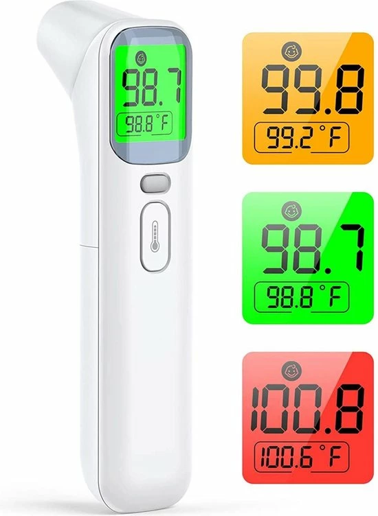 Wellue Thermometer - Thermometer Lichaam - Thermometer Baby - Thermometer Voorhoofd - Thermometer Oor - Koortsthermometer Voor Volwassenen 3 Wellue Thermometer - Thermometer Lichaam - Thermometer Baby - Thermometer Voorhoofd - Thermometer Oor - Koortsthermometer Voor Volwassenen