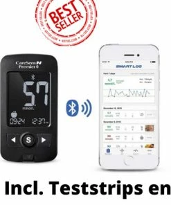 Carens Glucosemeter Startpakket - Mmol/L - Bloedsuikermeter - Diabetes Meter - Glucose Monitor