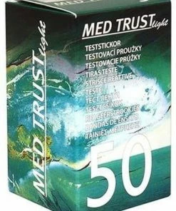 Wellion MedTrust Light Glucose Teststrips (50 Strips)