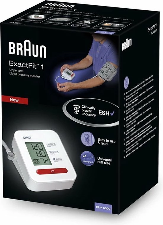 Braun ExactFit 1 - BUA5000 - Bovenarm Bloeddrukmeter 16 Braun ExactFit 1 - BUA5000 - Bovenarm Bloeddrukmeter - Afbeelding 14