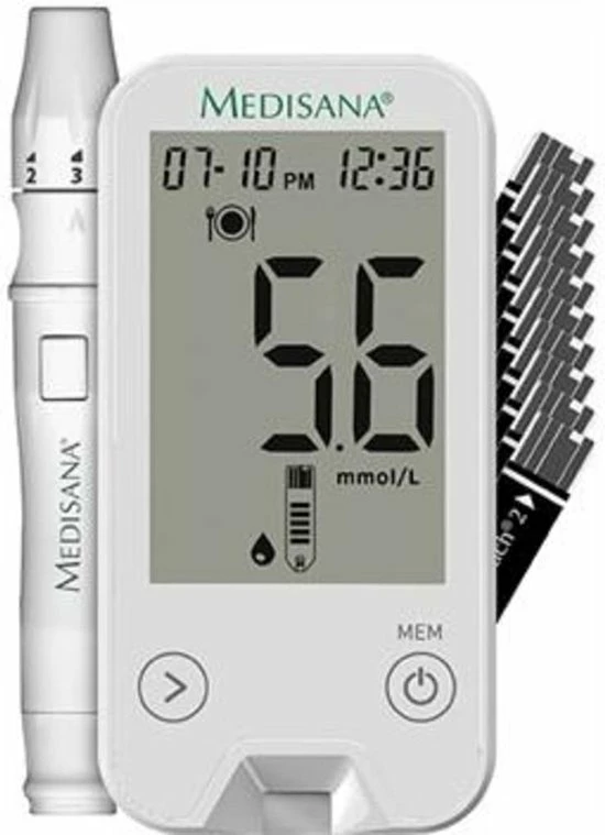 Medisana Meditouch2 Startpakket - Mmol/L (versie Voor Nederland) - Bloedsuikermeter 4 Medisana Meditouch2 Startpakket - Mmol/L (versie Voor Nederland) - Bloedsuikermeter - Afbeelding 2