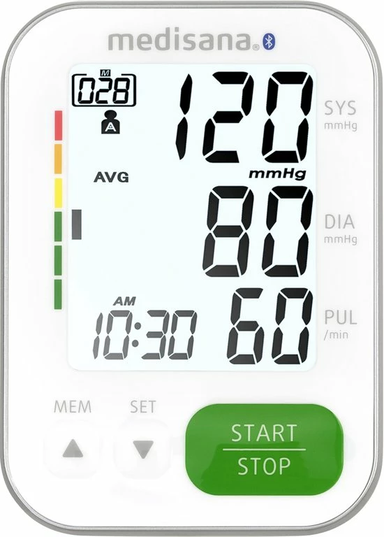 Medisana BU 570 Connect Bovenarm Bloeddrukmeter Wit 5 Medisana BU 570 Connect Bovenarm Bloeddrukmeter Wit - Afbeelding 3