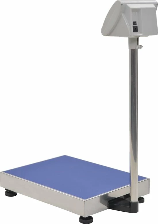 VidaXL Digitale Platformweegschaal Met Oplaadbare Batterij 300 Kg 4 VidaXL Digitale Platformweegschaal Met Oplaadbare Batterij 300 Kg - Afbeelding 2