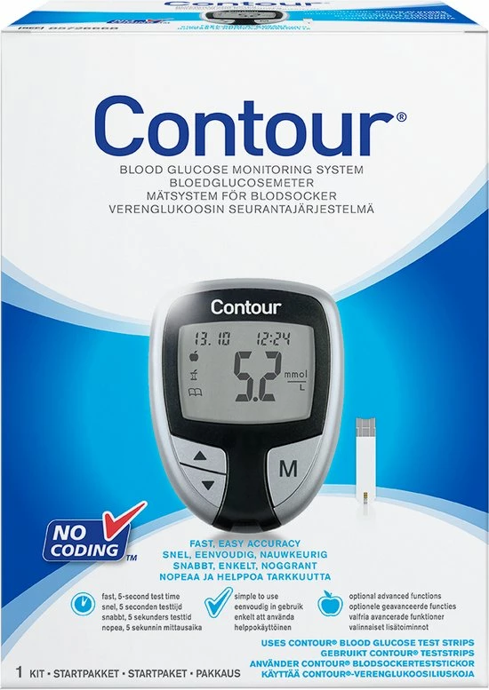 Ascensia Contour Glucosemeter Startpakket 3 Ascensia Contour Glucosemeter Startpakket