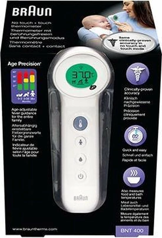 Braun - Koortsthermometer - No Touch - BNT400WE 9 Braun - Koortsthermometer - No Touch - BNT400WE - Afbeelding 7