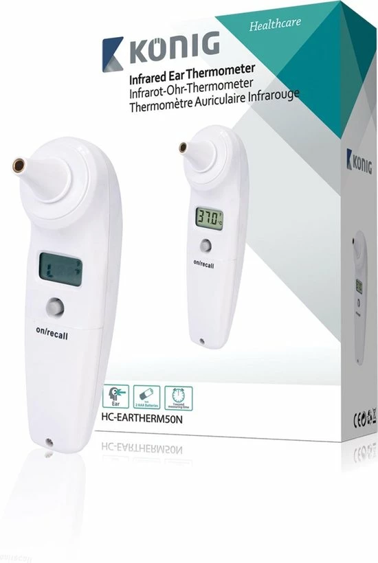 Konig K?nig HC-EARTHERM50N Digitale Lichaams Thermometer 3 Konig K?nig HC-EARTHERM50N Digitale Lichaams Thermometer