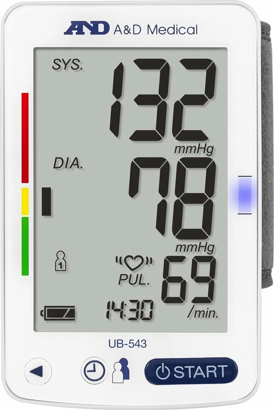 A&D Medical UB-543 - Bloeddrukmeter - Pols 5 A&D Medical UB-543 - Bloeddrukmeter - Pols - Afbeelding 3