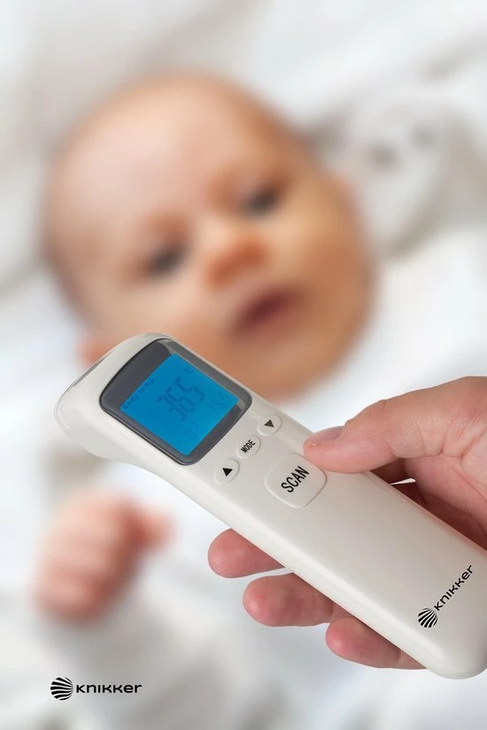 Knikker? - Infrarood Thermometer Voorhoofd & Lichaam - Wit 4 Knikker? - Infrarood Thermometer Voorhoofd & Lichaam - Wit - Afbeelding 2
